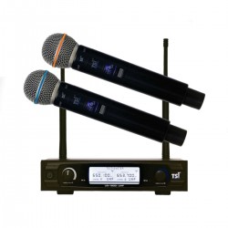 Microfone Profissional Digital Sem Fio Tsi Ud 1800 Uhf